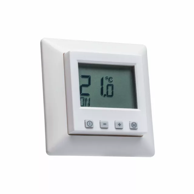 Digital Raumthermostat mit Jung AS 500 Rahmen für Fußbodenheizung Stellantriebe