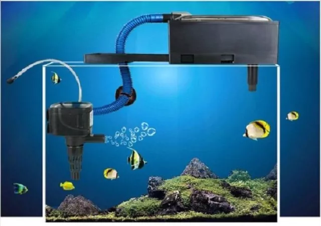 Filtro Esterno Acquario Pompa Sommersa Acqua Marina Dolce Sospeso Onda Pesci Top