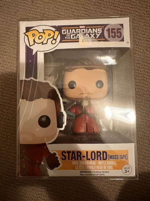  Funko Marvel Guardians of the Galaxy Star Lord Mixed Tape Pop  Vinyl Figure No. 155 : Toys & Games