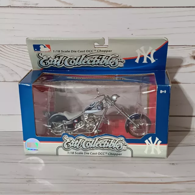 NOS New York Yankees OCC 1:18 Die Cast Motorcycle Chopper ERTL MLB 2007