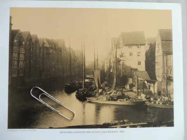 Hamburg Archiv Motive Reproduktion Foto AK Alter Wandrahm 1883 Koppmann