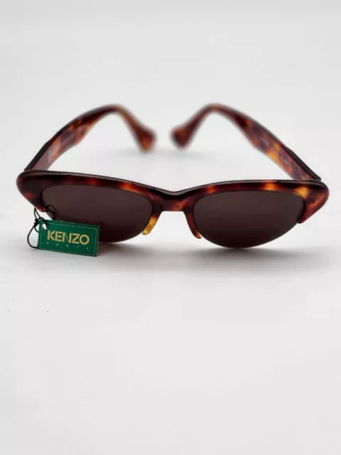 Vintage Kenzo K 1131 K 550 Half Rim Sunglasses - Handmade in France