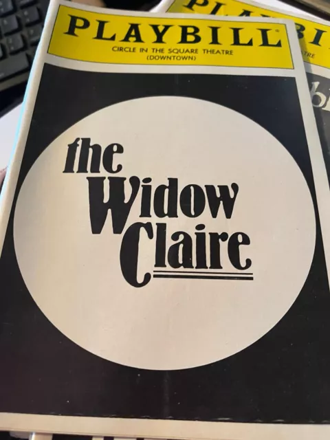 Playbill APRIL 1987 CIRCLE IN SQUARE  THE WIDOW CLAIRE SARAH MICHELLE GELLER