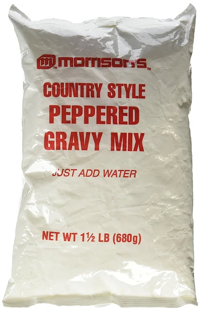 Morrison'S Country Style Peppered Gravy Mix 1 1/2 Lb. Just Add Water - Large & S