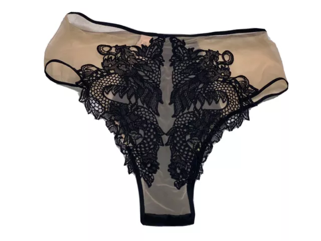 VICTORIAS SECRET LUXE Lingerie Dragon Appliqué Satin High Waist Cheeky  Panty M $29.99 - PicClick