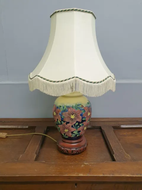 Rare, Ceramic, Old Tupton Ware, Bedside Table Lamp, Large