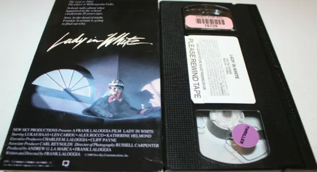The Lady in White (VHS 1989) Lukas Haas, Len Cariou, Ghost Story, Halloween