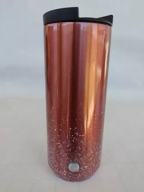 Starbucks 12oz Stainless-steel Tumbler Rose Gold Pink Insulated White Confetti