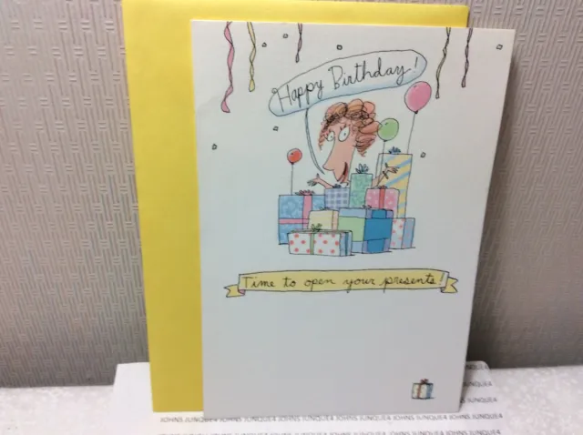 SHOEBOX BIRTHDAY GREETING CARD HALLMARK New w/Envelope "Time to open your...."
