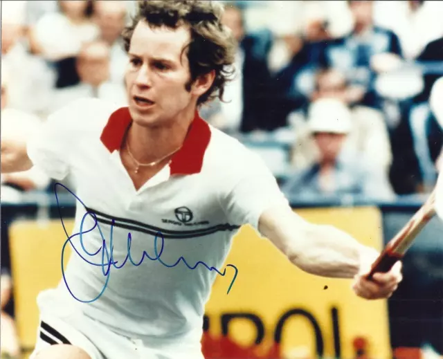 John McEnroe Autographed 8" X 10" Photo