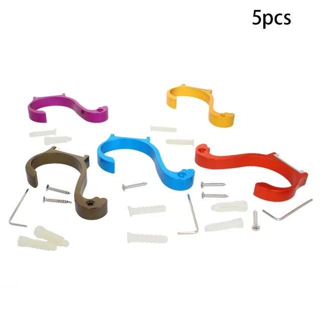 98x13x53mm Colorful Coat Robe Hooks Wall Mounted Decorative Hook Hanger Aluminum