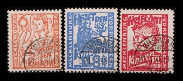SBZ 1945 Nr 26-28 gestempelt (230873)
