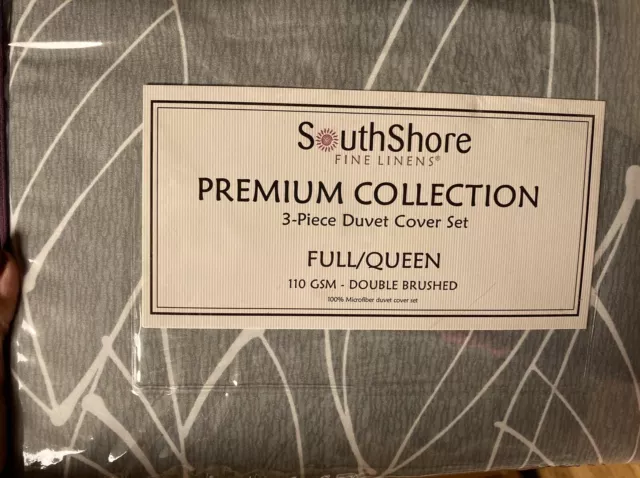 SouthShore Fine Linens Full/Queen 3 -Pc Duvet Cover Set Premium Collection Set