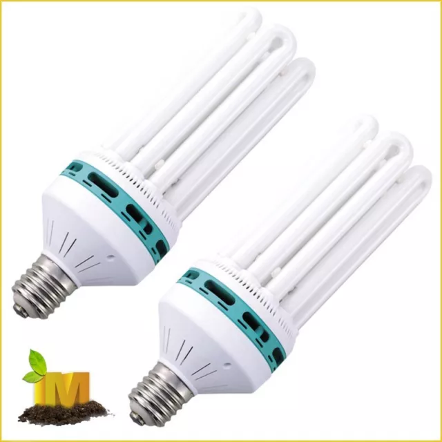 2x New Released Growlush 130W 6400k energy saving CFL grow light Hydroponics