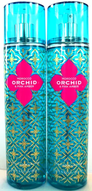 Bath Body Works MOROCCO ORCHID Fine Fragrance Mist, 8 fl. oz.,  NEW x 2