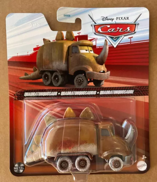 DISNEY PIXAR CARS QUADRATORQOSAUR 2024 Diecast NEW Clear Red Card Buy 2