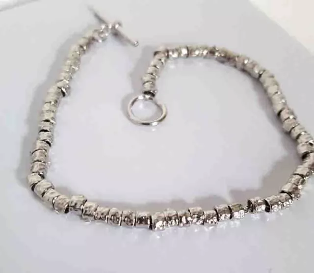 Bracciale argento 925 pepite stile Dodo rodiato anallergico regalo donna  uomo 2