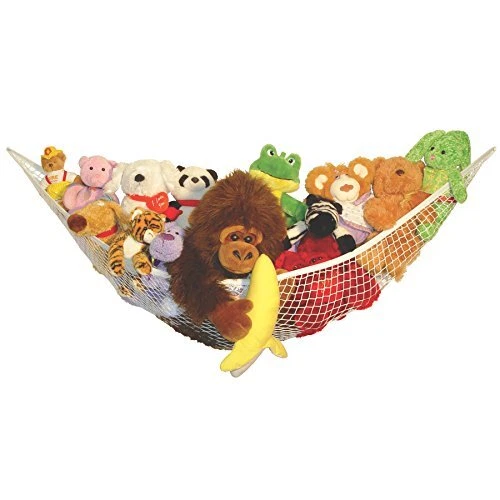 Up and Away Kids Stuffed Animal Hammock Storage Organizer, Organizers and
