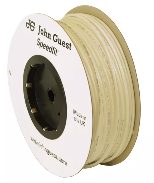 John Guest LLDPE White Tubing 1/4" Tube OD, 0.17" ID 10 Feet