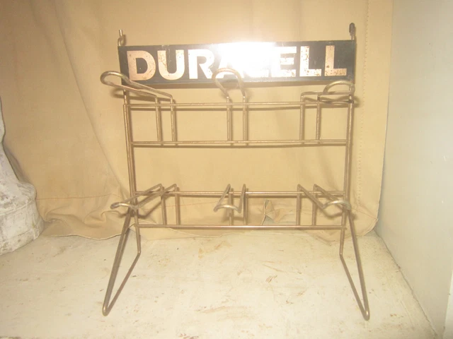 Great Duracell Old Metal Store Display Rare