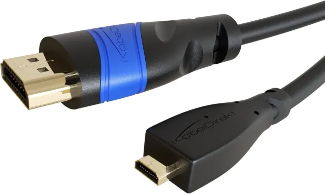 1 m Cavo micro HDMI, struttura resistente – (da HDMI a micro HDMI, bidirezionale