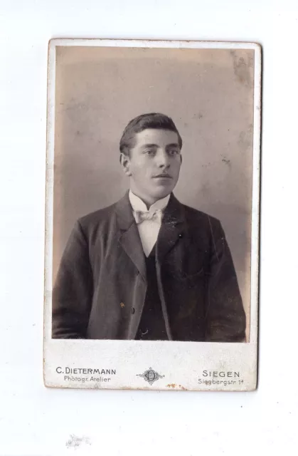 CDV Foto Herrenportrait - Siegen 1900er