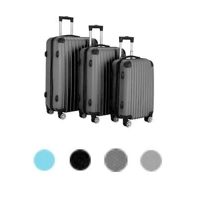 Hardside 3 Piece Nested Spinner Suitcase Travel Luggage Set w/TSA Lock 4 Colors