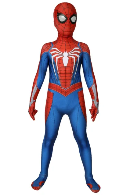 Spider-Man PS4 Jumpsuit Kids Uniform Halloween Cosplay Costume
