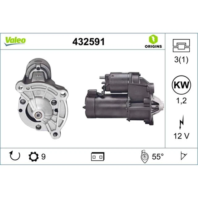 Démarreur Valeo Pour Mercedes T2/L Camion Diesel (1968-1988) - Neuf, Référence 101202