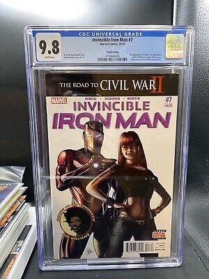 Invincible Iron Man 7 CGC 9.8 3rd print 1st Riri Williams cover 2016 Third