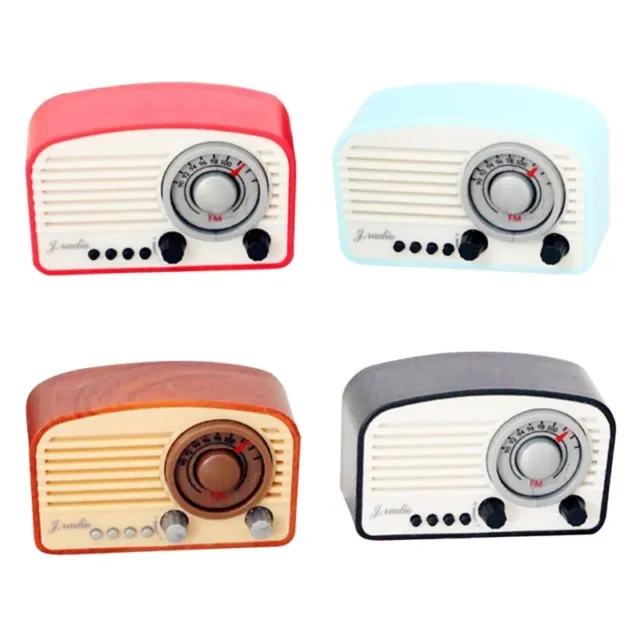 Cute 1:12 Scale Miniature Dollhouse Radio Mini Tape-recorder Model DIY Furniture