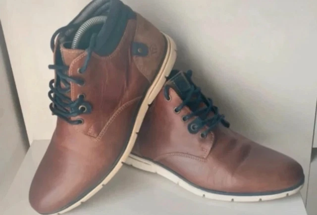 Chaussures SLEDGERS Adonis Marron Taille 41 - Bottines Chelsea Homme Cuir, Neuves