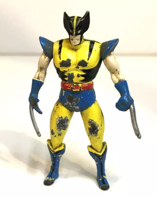 Toy Biz Marvel Wolverine Heavy Metal Heroes Die-Cast Metallic Figure 2.5" 1994