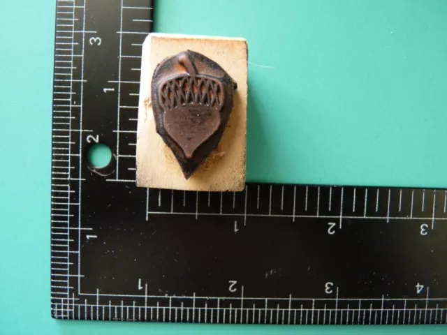 Single Acorn, Small STAMPAHOLICS ANONYMOUS Rubber Stamp 2