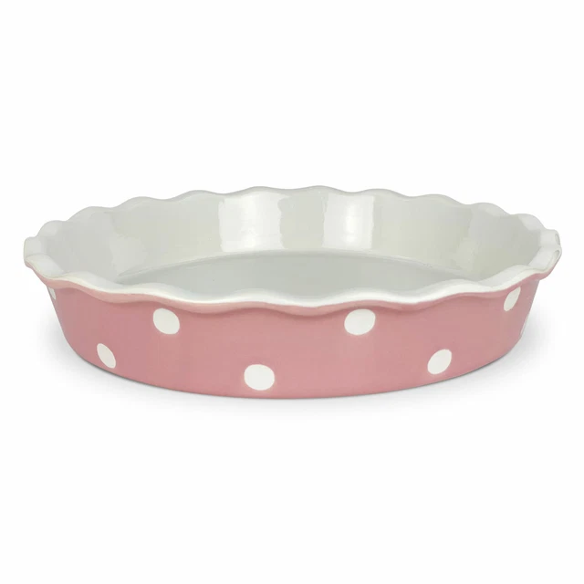 Moule à Gâteau En Céramique Grand Isabelle Rose Pois pour Confiserie Ø 26,5cm H