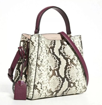 Kate Spade Fleur Snake Embossed Leather Small Satchel Beautiful Bag!!