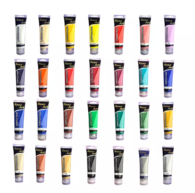 Acrylic paint 100ml tube,quality bright color for Studio Artist Student Painting