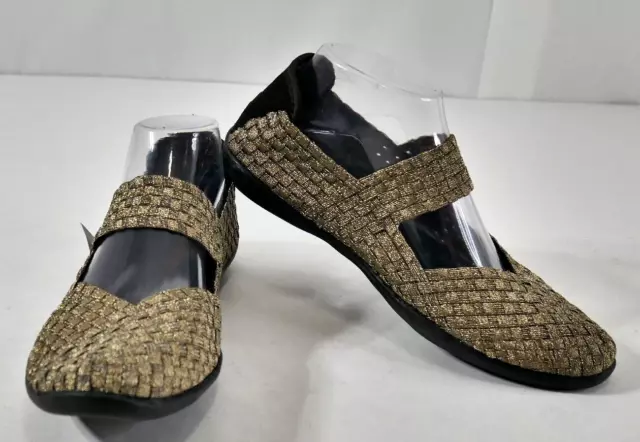 Bernie Mev Cuddly Slip On Mary Jane Shoes  Bronze Womens Size EU 40  US 10  New