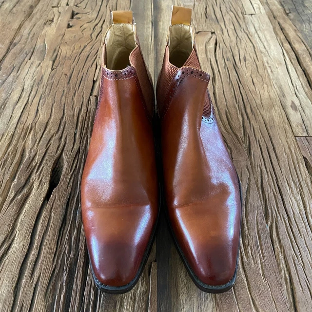 maison forte ivan chelsea leather boot