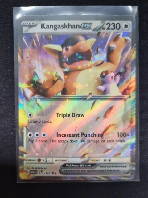 2023 Near Mint NM Pokemon Kangaskhan ex 115/165 Holo Japanese 151 SV2a