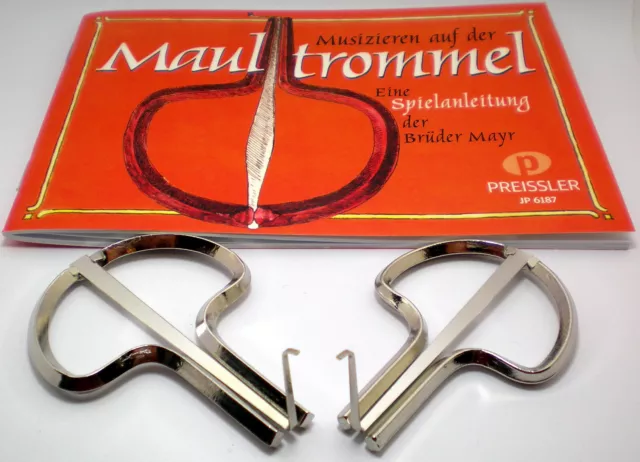 Maultrommel 2-er Set - handgeschmiedet mit Spielanleitung *NEU* von SCHWARZ