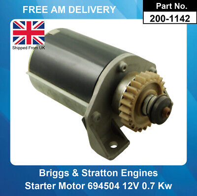 NUOVO Motore Di Avviamento Si Adatta Briggs and Stratton con 24 dente Drive 694504 