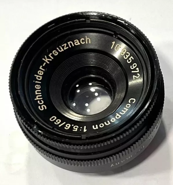 WORKS PERFECT Schneider Componon 60mm f/5.6 Enlarging Enlarger Lens