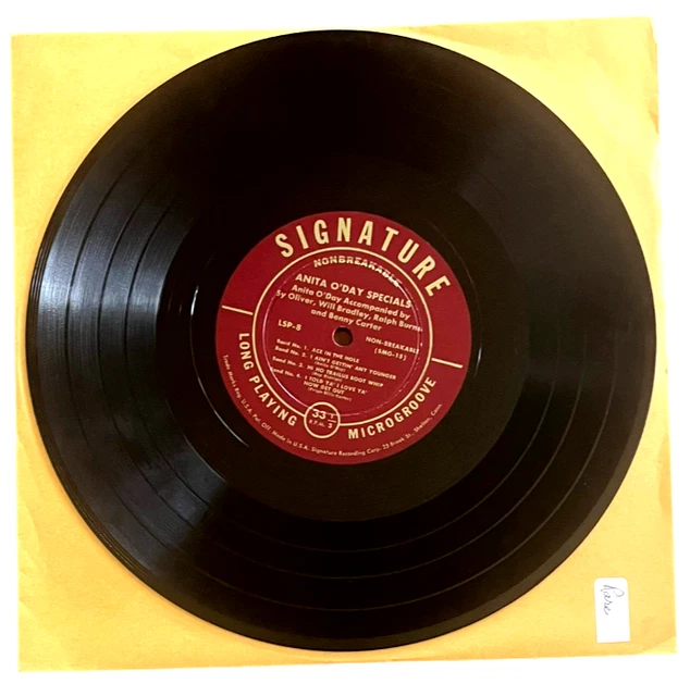 Anita O'Day - Specials - LSP-8  - Signatures Recordings (SMG-15) (SMG-16) 10"