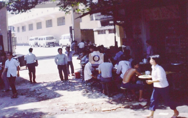 Restaurant Eatery Lunch Dinner Street Scene China 1985 Original 35mm Slide