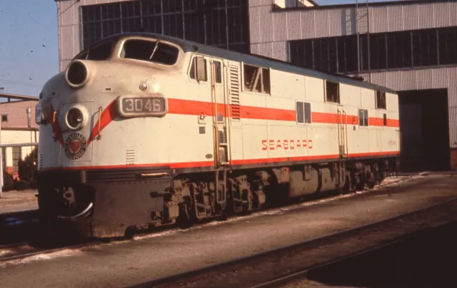 Duplicate Train Slide Seaboard E-7 #3046 12/1957 Hamlet N. Carolina