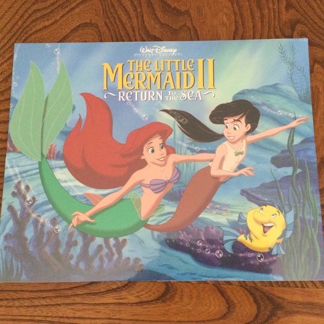 The Little Mermaid II Exclusive Lithograph Portfolio Disney Print Set Of 4 NEW