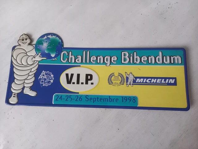 Plaque Métal Vintage MICHELIN Garage – Réédition 20x30 Cm, Bibendum, Déco Rétro