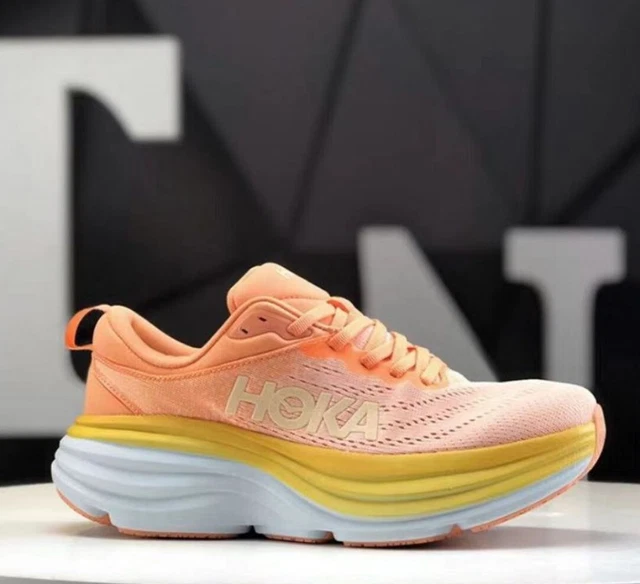 Hoka One One Bondi 8 Orange Running Shoes 1127952-SCPP Athletic Sneakers NEW