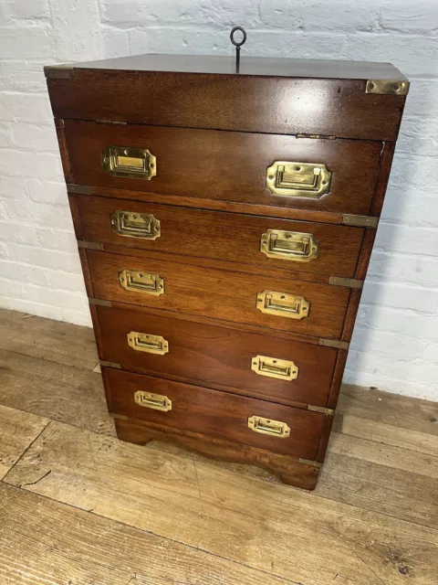 Military Campaign Chest Secretaire Desk . Free Delivery Available 2